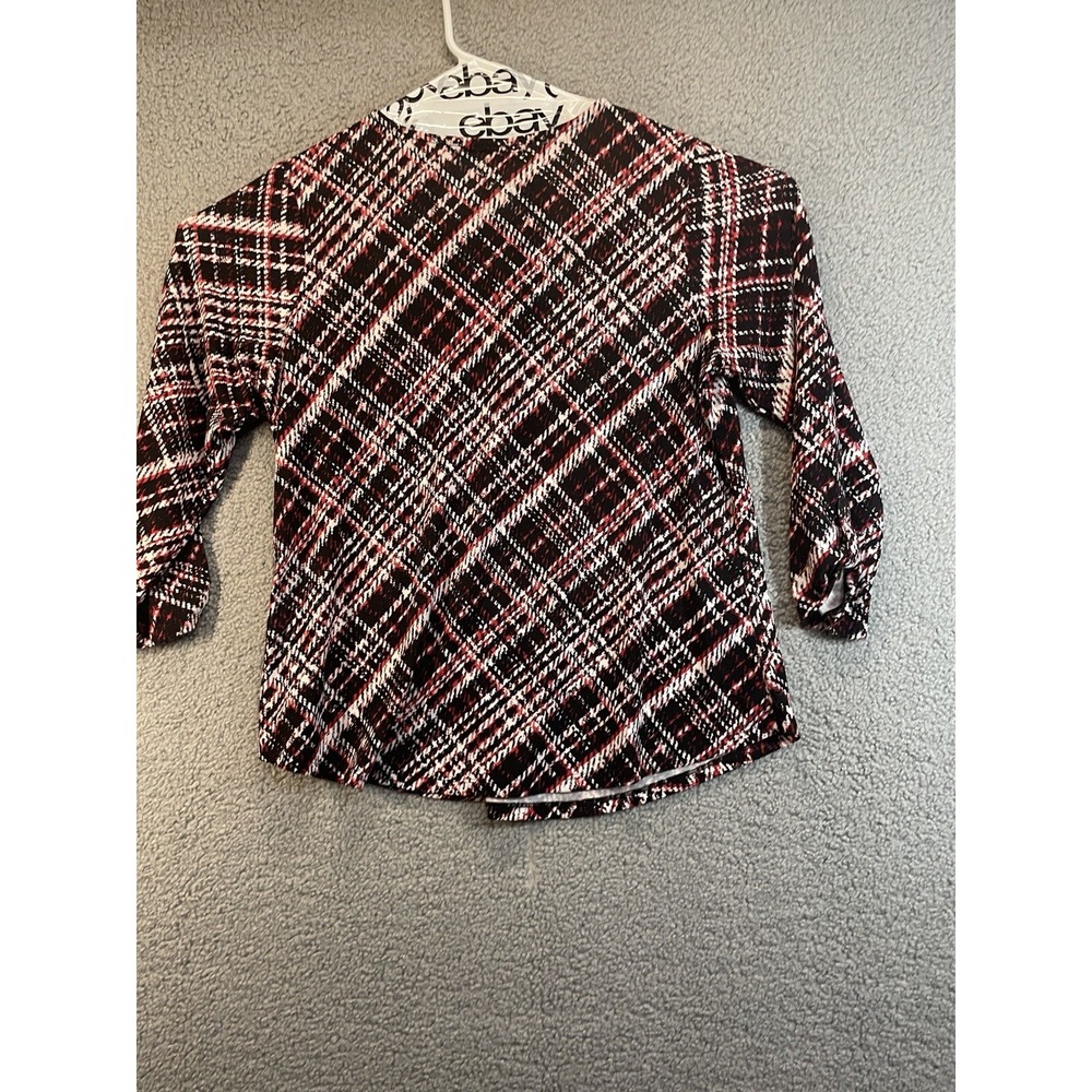 CURE Long Sleeve Top Shirt Women's Size Large Black & White Casual - Picture 5 of 6